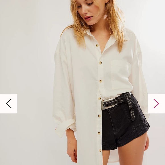 We The Free by Free People Oversize Button Down - Picture 4 of 13